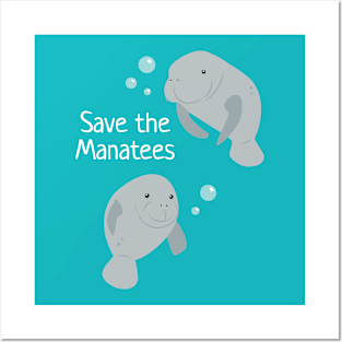 Save the Manatees Posters and Art